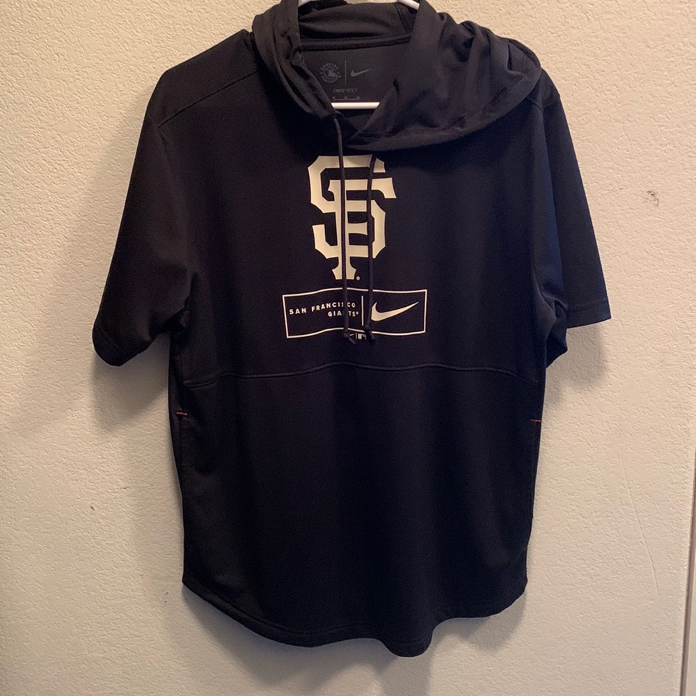 Nike Dri-Fit San Francisco giants MLB short sleeve warm up hoodie